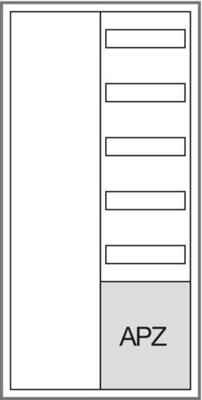 Hager ZB32APZ2 ZB32APZ2 Distributiekast Opbouw (op muur), Inbouw (in muur), Deels verzonken Inhoud: 1 stuk(s)
