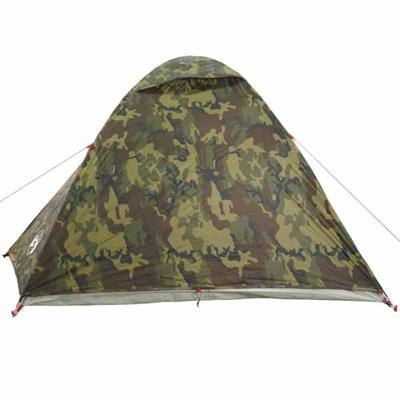 VidaXL Koepeltent 4-persoons waterdicht camouflage