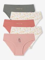 Set van 5 bijpassende slipjes voor meisjes rozen - thumbnail