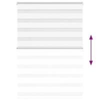 Zebra Blind 100x100 cm stofbreedte 95,9 cm polyester wit - thumbnail