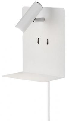 Trio Wand lampElement met schapje mat wit - 222570231