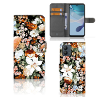 Hoesje voor Motorola Moto G53 Dark Flowers - thumbnail