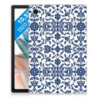 Samsung Galaxy Tab A8 2021/2022 | Siliconen hoesje | Flower Blue - thumbnail