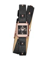 Horlogeband Diesel DZ5480 Onderliggend Leder Zwart 10mm - thumbnail