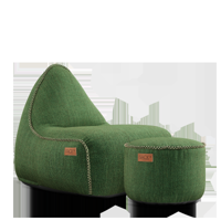 Cobana Lounge Chair & Pouf - thumbnail