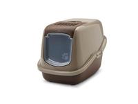 SAVIC Nestor warm grijs-chocoladebruin - overdekte kattenbak - 56x39x38,5 cm - 1 st. - thumbnail