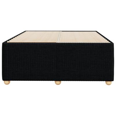 Bedframe zonder matras stof zwart 140x190 cm - thumbnail