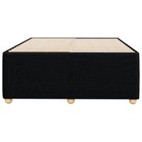Bedframe zonder matras stof zwart 140x190 cm - thumbnail