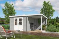 Outdoor Life Tampa Blokhut 481 x292 cm vuren blank- Lessenaarsdak- Onbehandeld vurenhout- Outdoor Life - thumbnail