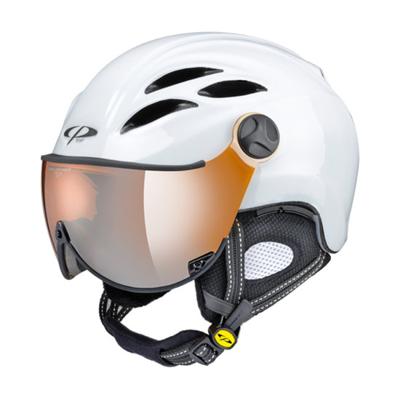 Cp Curako Skihelm met Vizier Wit | Spiegel Vizier (☁/❄/☀) Cp Curako Skihelm met Vizier Wit | Spiegel Vizier (☁/❄/☀)