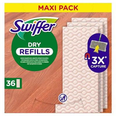 Swiffer dry wood vloerdoekjes 36 stuks Swiffer dry wood vloerdoekjes 36 stuks