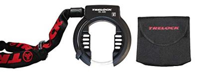 TRELOCK ringslot set "rs 430" inclusief zr 355 insteekketting (100 cm) - zwart/rood