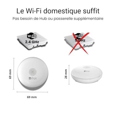 Waterlek- en overstromingsdetector - KONYKS - Osafe - Verbonden - WiFi - 2,4 GHz