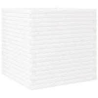 Plantenbak 70x70x68,5 cm massief grenenhout wit - thumbnail