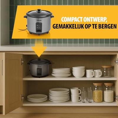 Tristar rk-6148 rijstkoker (roestvrij staal)