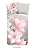 Pure Dekbedovertrek "magnolia bloemen" - Roze - (135x200 cm) - Microfiber - thumbnail