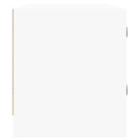 Tv-meubel met glazen deuren 102x37x42 cm wit - thumbnail