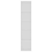 vidaXL Boekenkast 40x30x189 cm spaanplaat wit - thumbnail