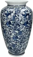 Kersten vaas porselein dutch delight 18x36cm blauw - thumbnail