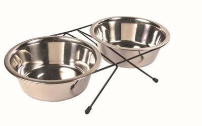 TRIXIE VOER / WATERBAK-SET RVS / METAAL 2X1,8 LTR 4 ST TRIXIE VOER / WATERBAK-SET RVS / METAAL 2X1,8 LTR 4 ST