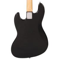 Vintage V49BLK Coaster Series Gloss Black elektrische basgitaar - thumbnail