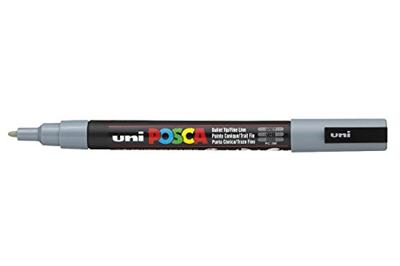Uni POSCA paintmarker PC-3M, 1,5 mm, grijs Uni POSCA paintmarker PC-3M, 1,5 mm, grijs