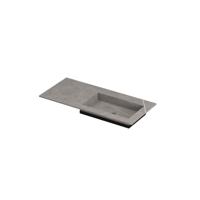 INK Post Wastafel Keramische Slab Envelop Bak Rechts Zonder Kraangat - 1000x450x10 mm - Armani Grey Mat - thumbnail
