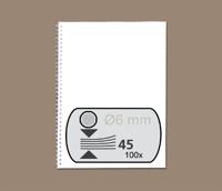 GBC WireBind draadruggen, doos van 100 stuks, 6 mm, zilver - thumbnail