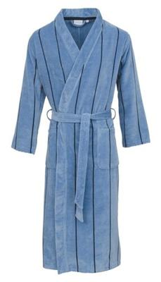 Carl Ross Carl Ross heren badjas 530300 sky blue/night blue 52/54