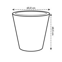 elho pure straight round 65 Binnen/buiten Plantenpot Vrijstaand Lineaire lagedichtheidpolyetheen (LLDPE) Wit - thumbnail