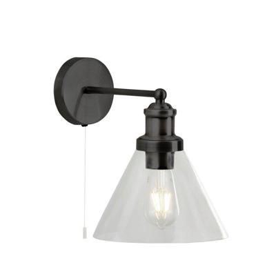 Searchlight Zwart wandlampjePyramid - 1277BK