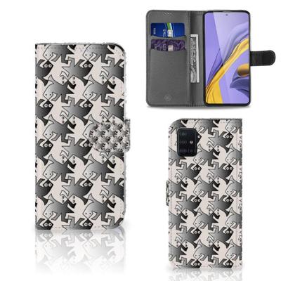 Samsung Galaxy A51 | Telefoonhoesje | Met pasjeshouder | Salamander Grey Samsung Galaxy A51 | Telefoonhoesje | Met pasjeshouder | Salamander Grey