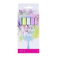 Ecoline brush pen set pastel, 5 kleuren - thumbnail