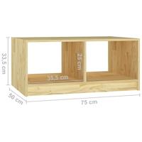 Salontafel 75x50x33,5 cm massief grenenhout - thumbnail