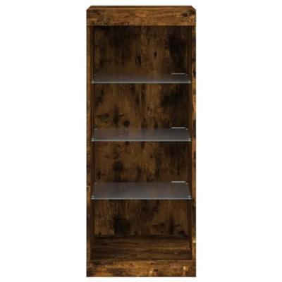 Dressoir met LED-verlichting 41x37x100 cm gerookt eikenkleurig Dressoir met LED-verlichting 41x37x100 cm gerookt eikenkleurig