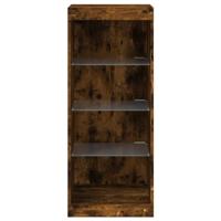 Dressoir met LED-verlichting 41x37x100 cm gerookt eikenkleurig - thumbnail