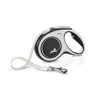 flexi Rollijn New Comfort Tape Leash, zwart, Maat: M 5m - thumbnail