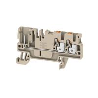 Weidmüller 1514000000 Doorgangsserieklem Push-In-klem, Steekaansluiting Donkerbeige 1 stuk(s) - thumbnail