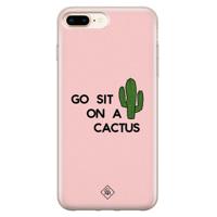 iPhone 8 Plus/7 Plus siliconen hoesje - Go sit on a cactus - thumbnail