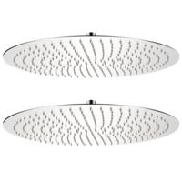 Regendouchekop 2 st rond 50 cm roestvrij staal - thumbnail