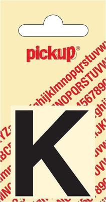 Plakletter Helvetica 40 mm Sticker zwarte lettter k Pickup - Pickup