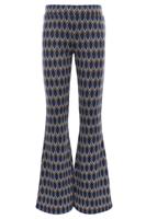 Interlock pattern flare pants - thumbnail