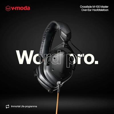 V-Moda Crossfade M-100 Master Matte Black DJ hoofdtelefoon