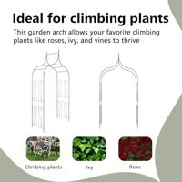 VidaXL Tuinboog speer ontwerp donkergroen - thumbnail