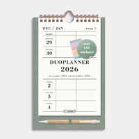 A5 Duoplanner 2026 Groen - thumbnail