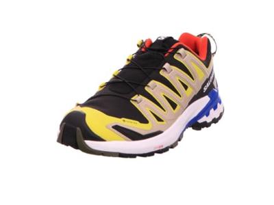 Salomon Xa Pro 3D V9 Gore-Tex Lage Wandelschoen Heren Black/Buttercup/Lapis Blue 10