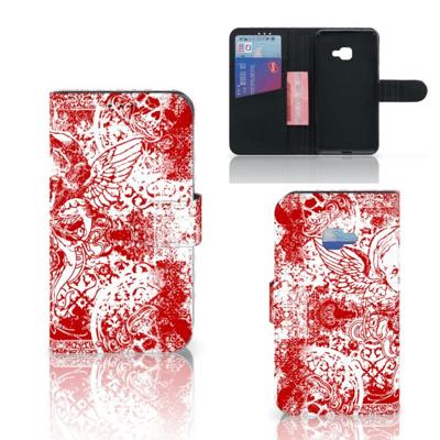 Telefoonhoesje met Naam Samsung Galaxy Xcover 4 | Xcover 4s Angel Skull Rood