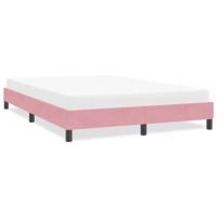 Bedframe zonder matras 160x220 cm fluweel roze - thumbnail