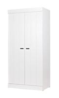 WOOOD Kledingkast 'Connect' 195 x 94cm, 2 deuren, kleur Wit - thumbnail