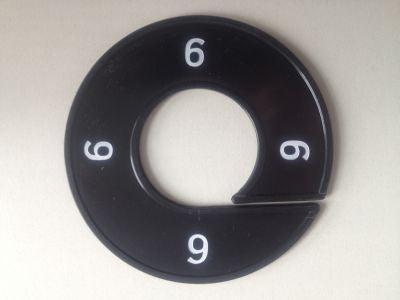 Maatring zwart/wit 6